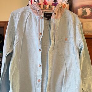 Light Blue Casual Button Down Shirt